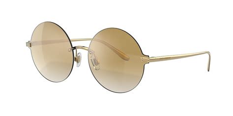 Dolce&Gabbana DG2228 62 Gradient Brown Mirror Gold & Gold 